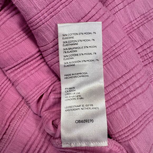 Pilcro Scoop Neck Tank Women’s Small Pink Cotton-Modal Y2K Balletcore Coquette - Picture 15 of 16